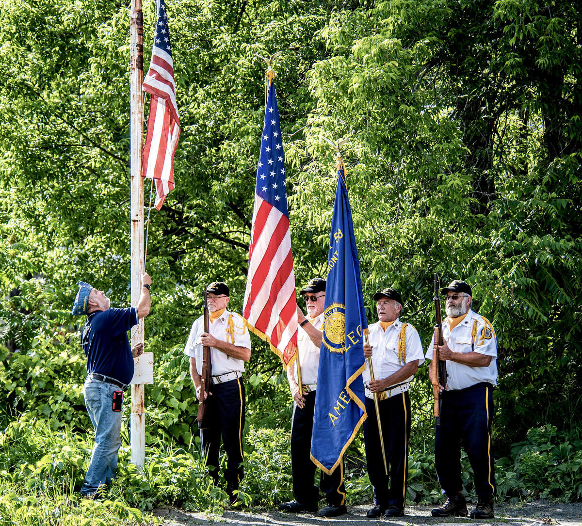 PHOTO: American Legion members kick off youth baseball season